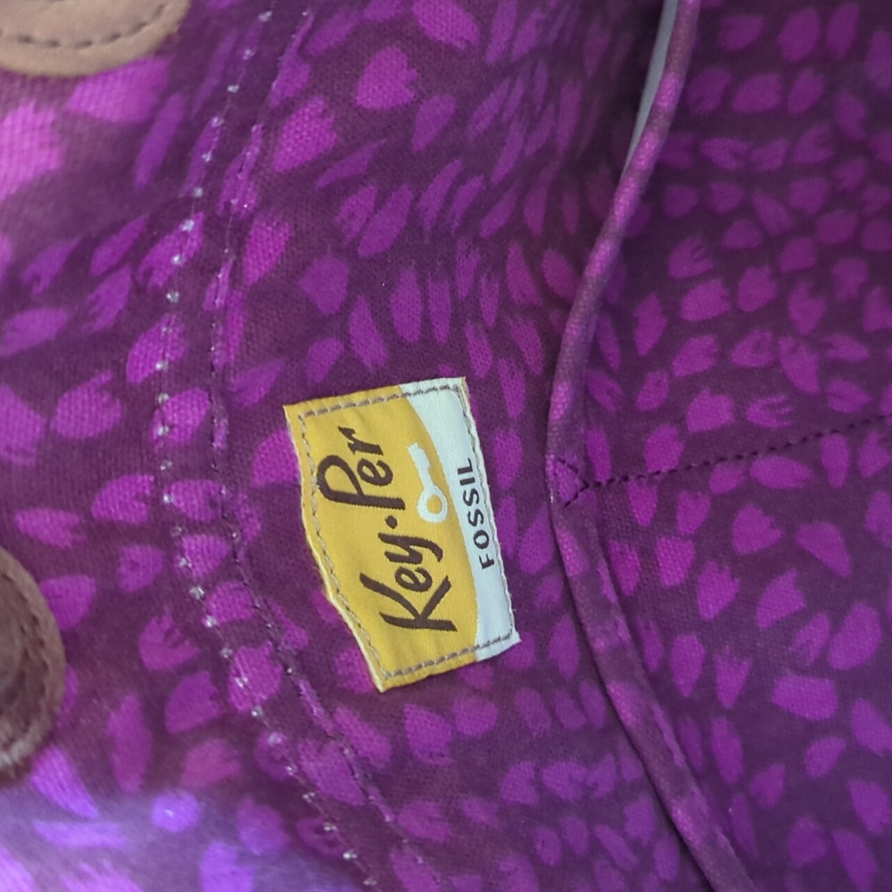 Fossil Key-Per Colorful Patterned Purse - Picture 8 of 10
